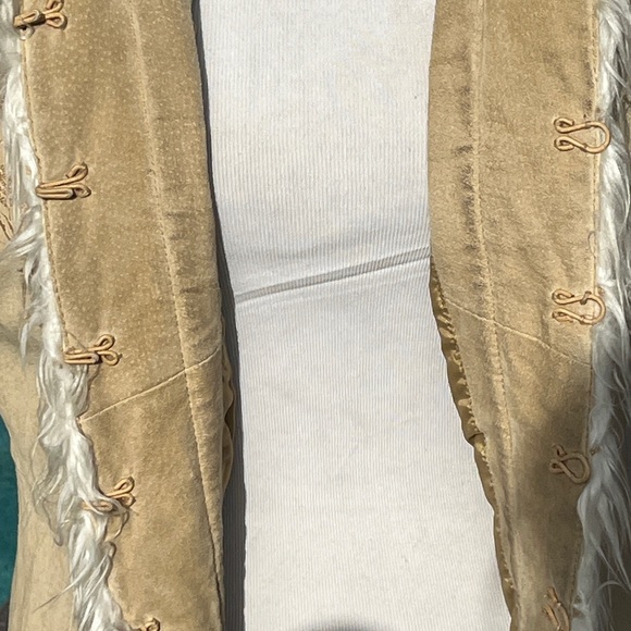 Vintage Penny Lane Leather /fur Trim Coat - Picture 8 of 17